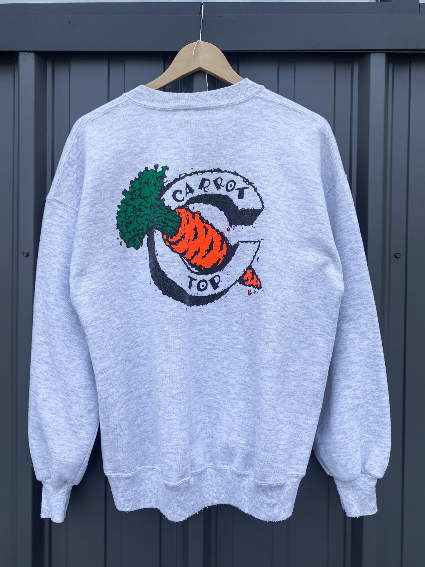 Vintage 90’s Carrot Top Comedian Grey Crewneck ( XL )