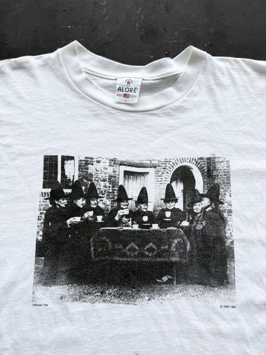 Vintage 1990s Witches Tea Party Art Tee ( Large )