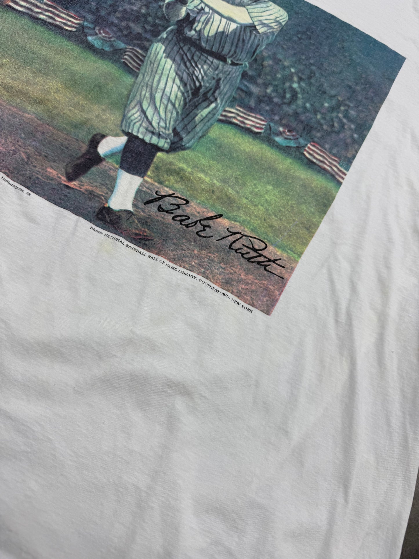 Vintage 1991 Babe Ruth Baseball Art Tee ( XL )