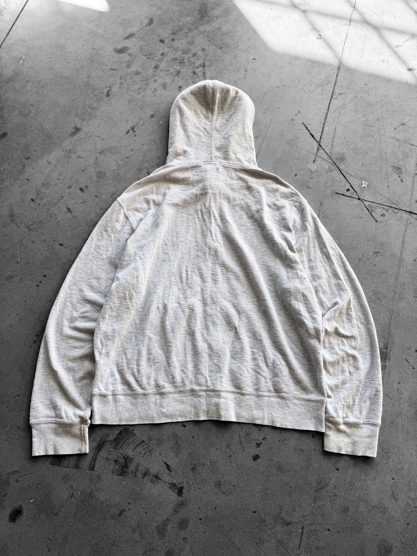 Vintage 2000s Ralph Lauren Polo Jeans Thermal Zip Up Hoodie ( XL )