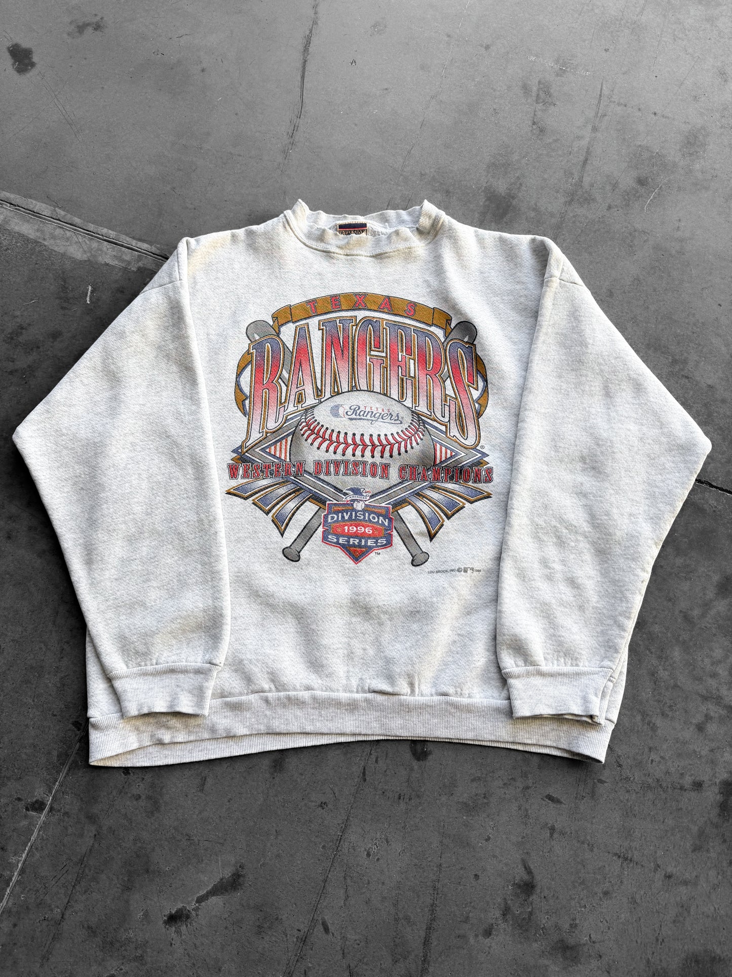 Vintage 1990s Texas Rangers Baseball Sweatshirt ( XL )