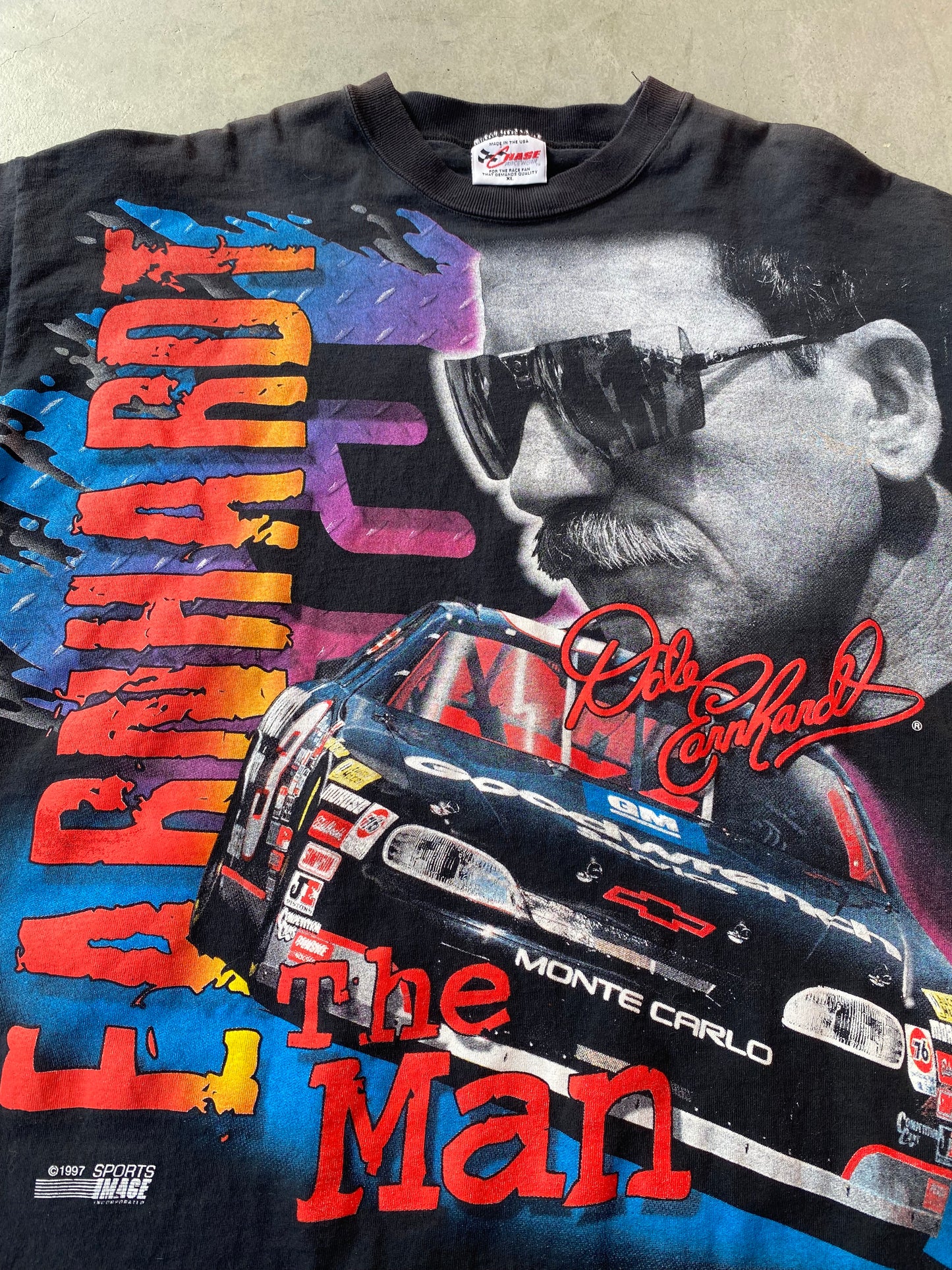 Vintage 1997 Dale Earnhardt “The Man” Chase AOP Tee ( XL )