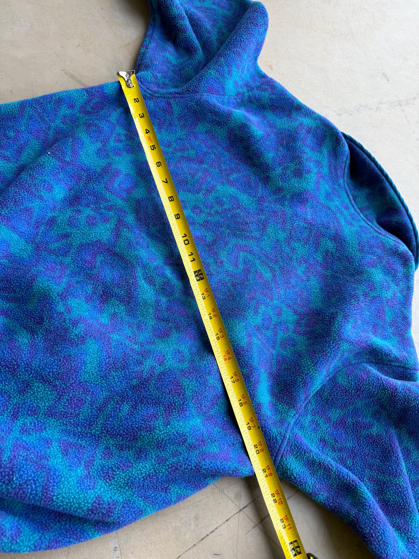 Vintage 90s LL Bean Blue & Purple Fleece ( Wmns Medium )