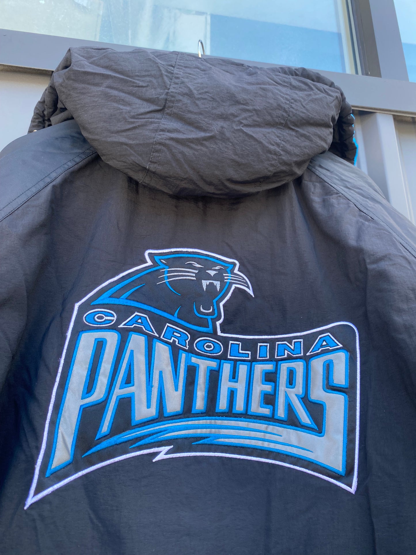 Vintage 90’s Carolina Panthers Starter Pro Line Quarter Zip Jacket ( XL )