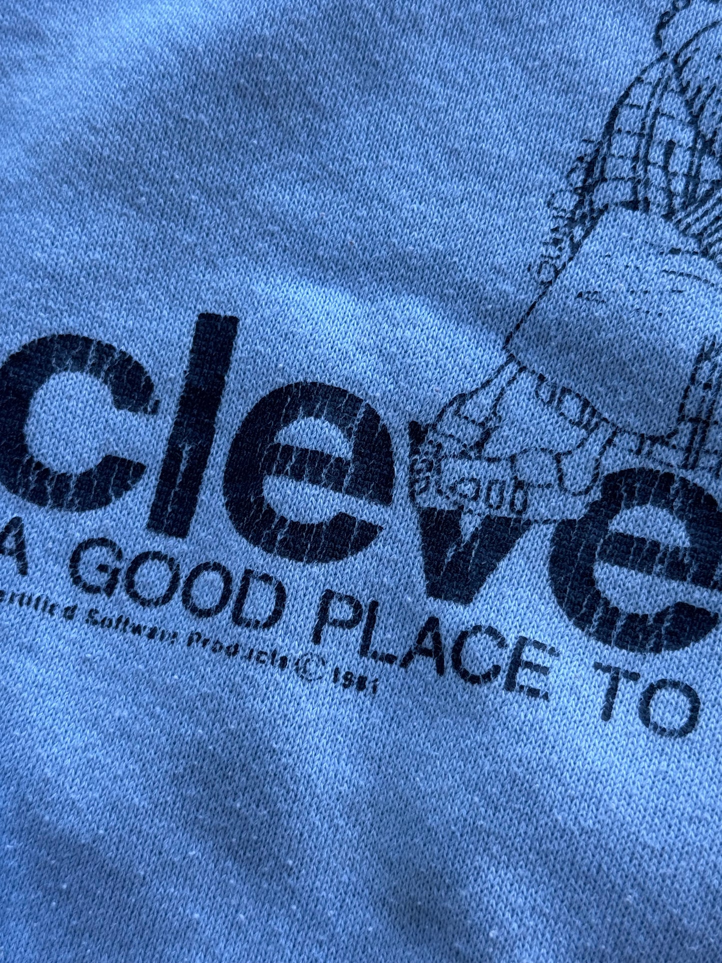 Vintage 80s Cleveland “A Good Place To Fool Around” Crewneck ( Large )