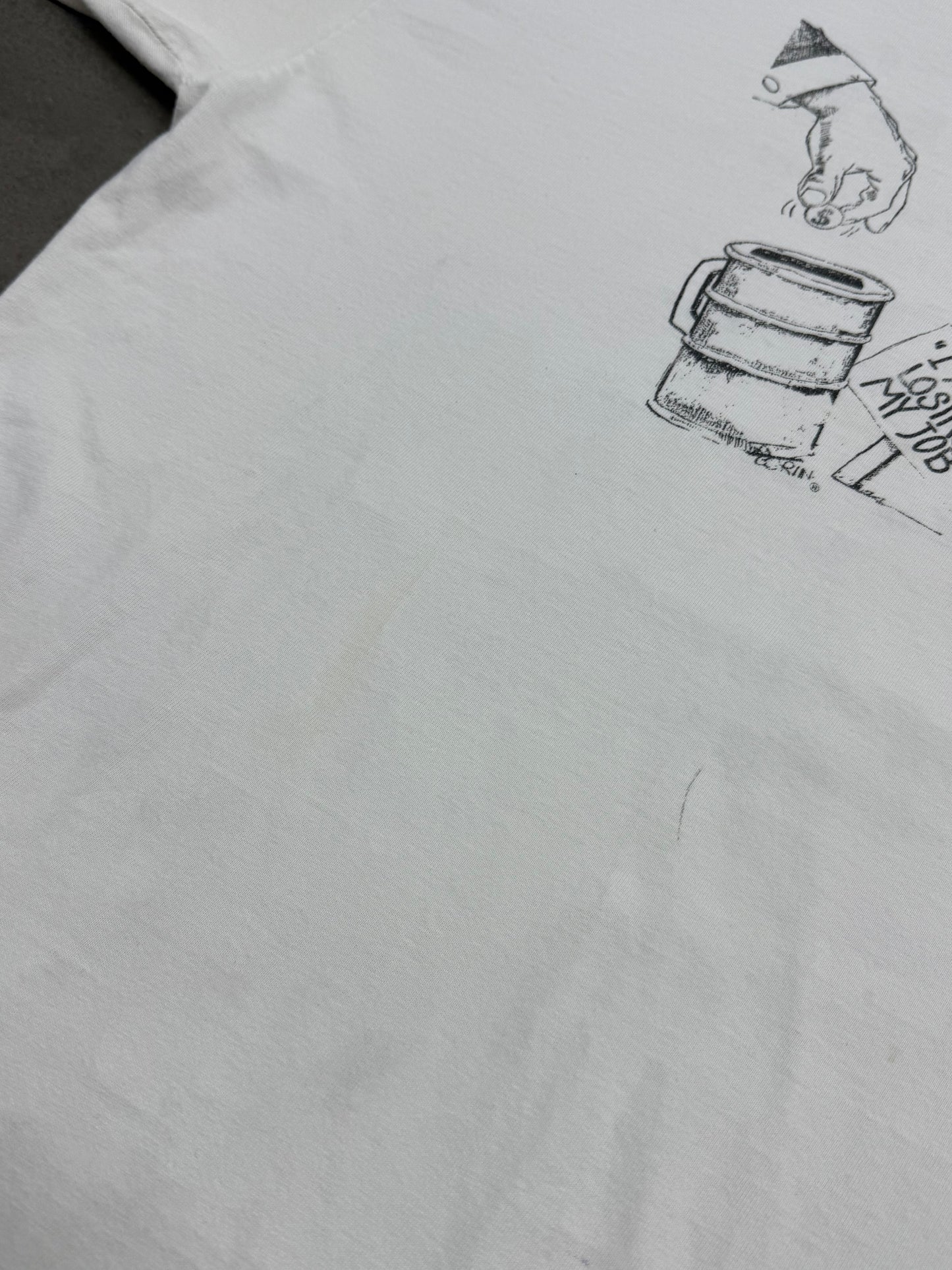 Vintage 1990s “Im Losing My Job” Art Tee ( Large )