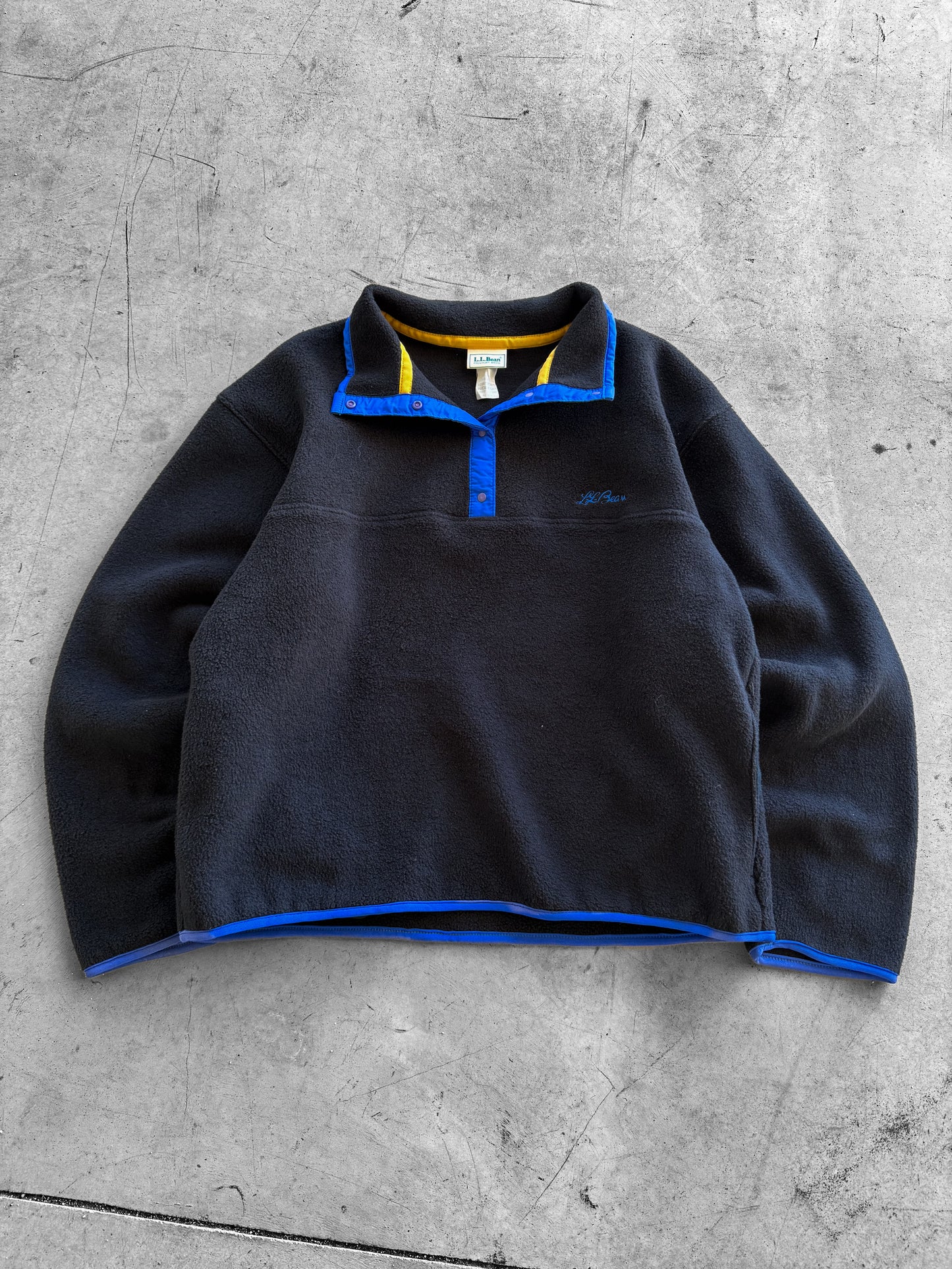 Vintage 1990s L.L Bean Quarter Snap Fleece ( Medium )