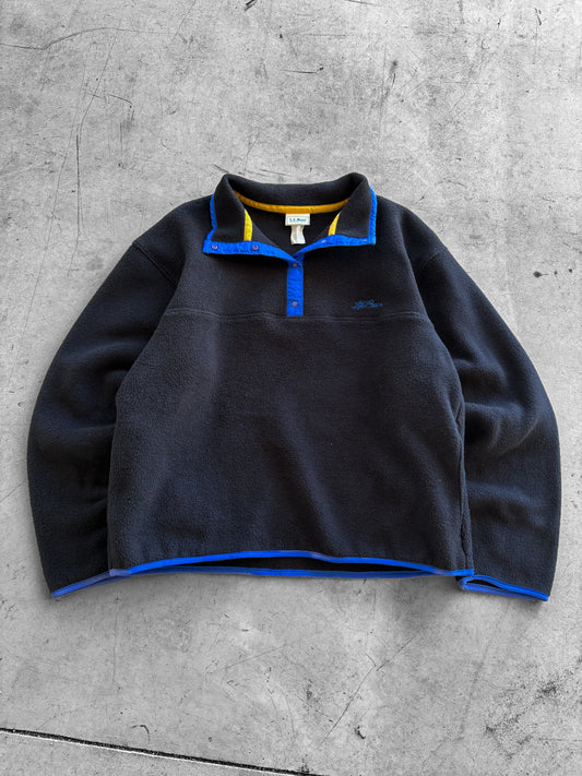 Vintage 1990s L.L Bean Quarter Snap Fleece ( Medium )