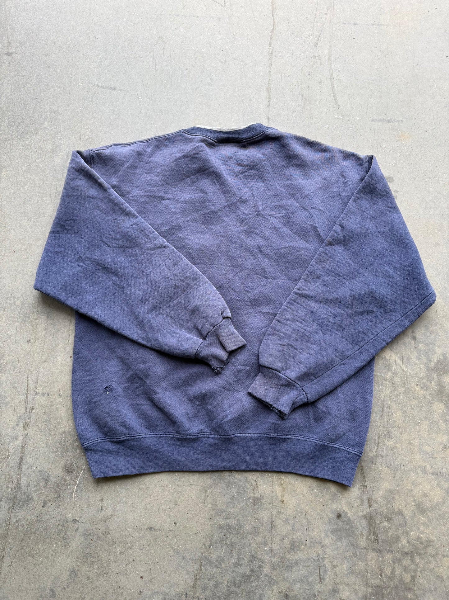 Vintage 1990s Duke University Faded Blue Sweatshirt ( Medium )